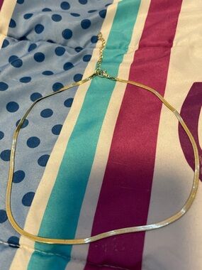 Unlisted Gold Herringbone Necklace - Sleek Layering Chain